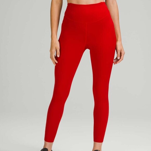 NWT Lululemon Base Pace High-Rise Tight 25" - 10 Dark Red - Picture 1 of 8